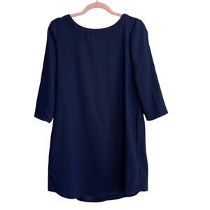 Bb Dakota Jazlyn Crepe Navy Shift Dress